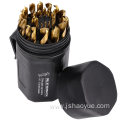 Titanium costed drill bit set for metal